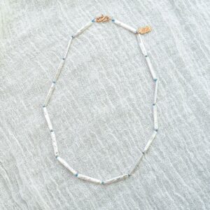 Yasemi Indigo Pearl Necklace